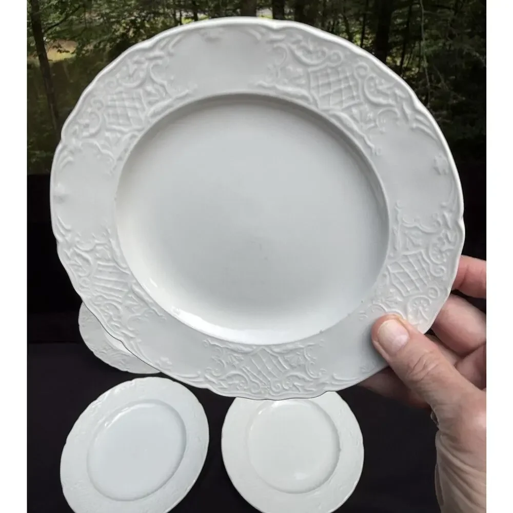 5 Johnson Brothers Richmond White Bread & Butter Salad Plates 8”
